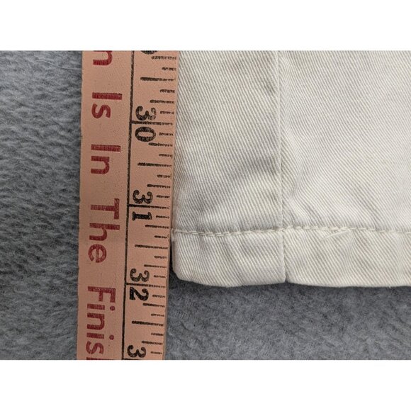 Mudd Jeans Womens 1 Cream Flare 100% Cotton Twill Back Flap Pockets Y2K Style - Picture 8 of 15